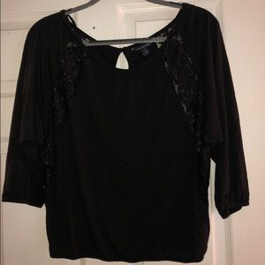 American Eagle black blouse